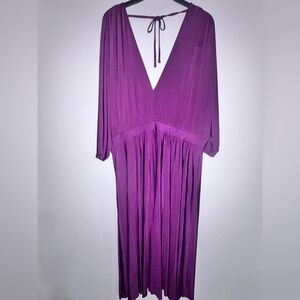 ASOS Vibrant Purple Backless Dress